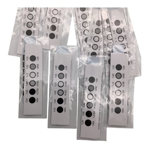 10pcs Reusable Forehead Thermometer Strips For Fever Temperature Monitoring - Picture 5 of 6